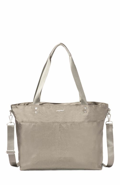 BAGGALLINI Carryall Laptop Tote Bag in Sterling Shimmer at Nordstrom