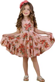 Mia Belle Girls Girls Boho Blossom Tank Tiered Dress