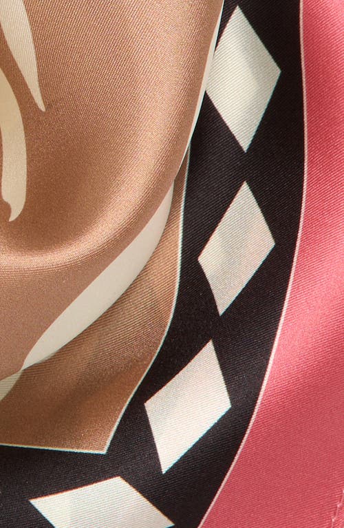 Nordstrom Print Silk Square Scarf In Pink Botanical
