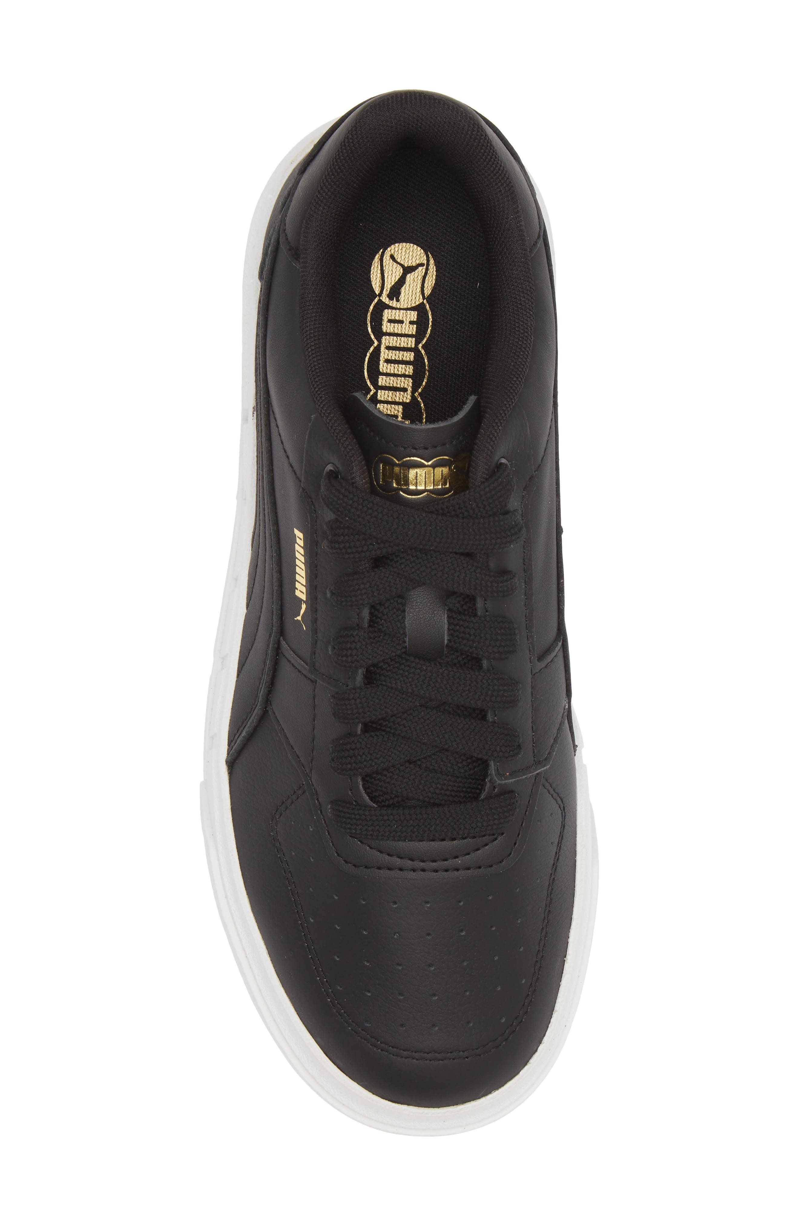 PUMA Cali Court Leather Sneaker, Alternate, color, Puma Black-Puma White