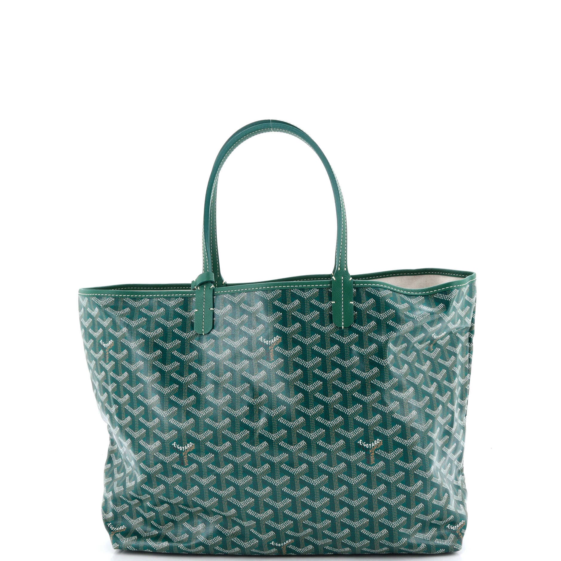 Pre-Owned Goyard Saint Louis Tote Coated Canvas PM, Alternate, color, Green