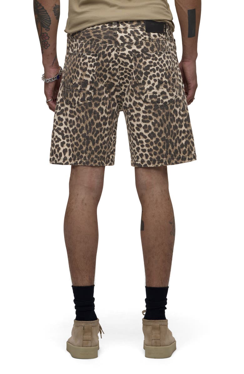 Hudson Jeans Clint Cheetah Print Denim Shorts, Alternate, color, Cheetah