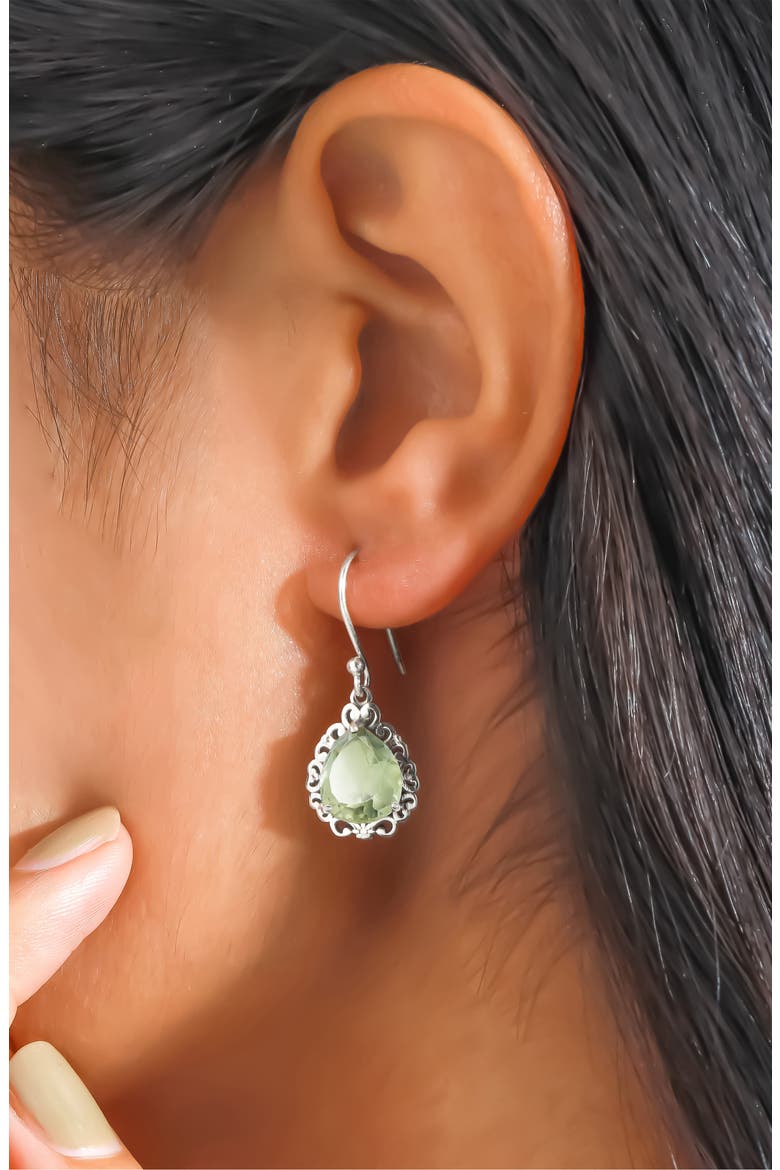 Parsiolite Drop Earrings, Alternate, color, GREEN