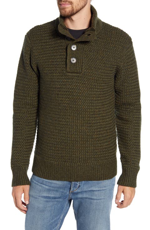 Military Henley Sweater
