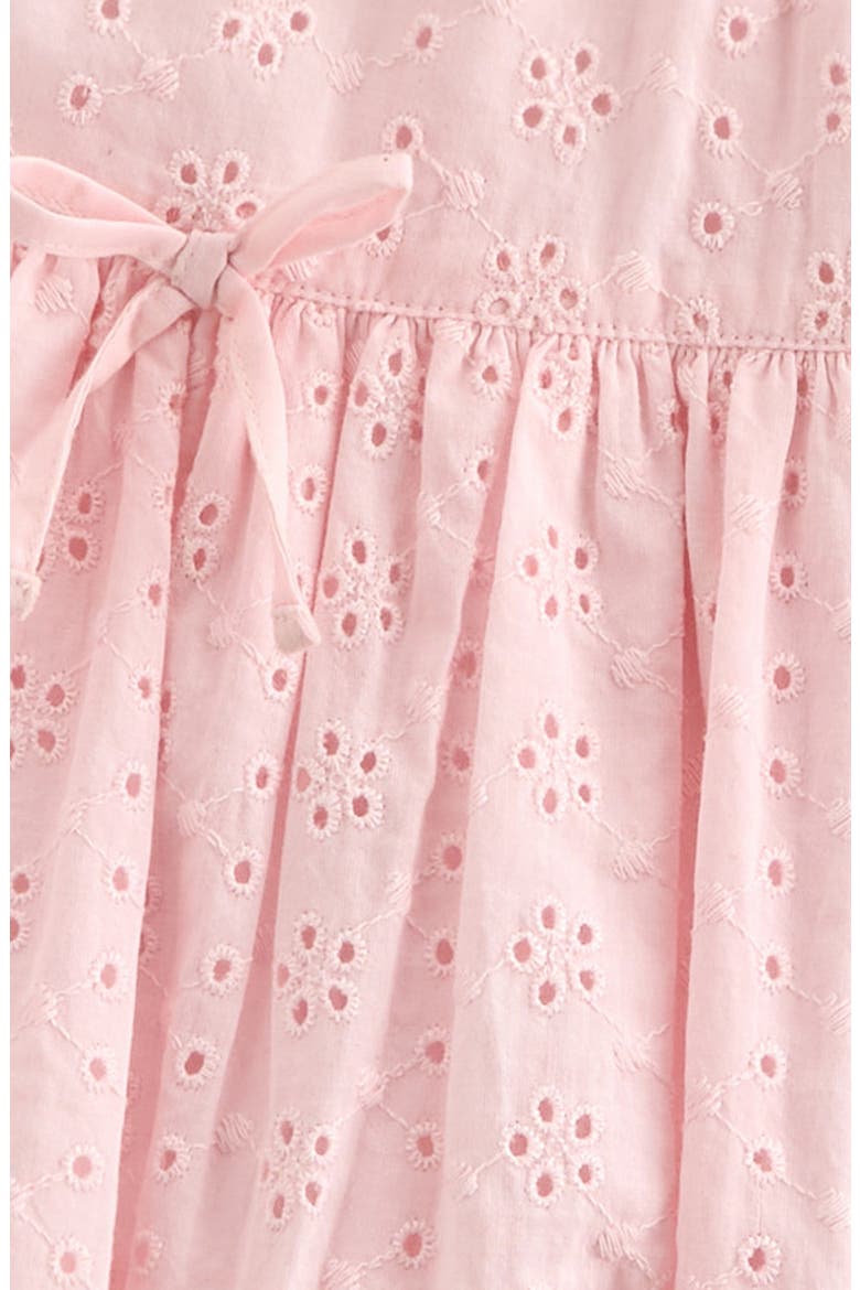 Kids' Bow Cotton Broderie Anglaise Bubble Skirt, Alternate, color, PINK AMOUR
