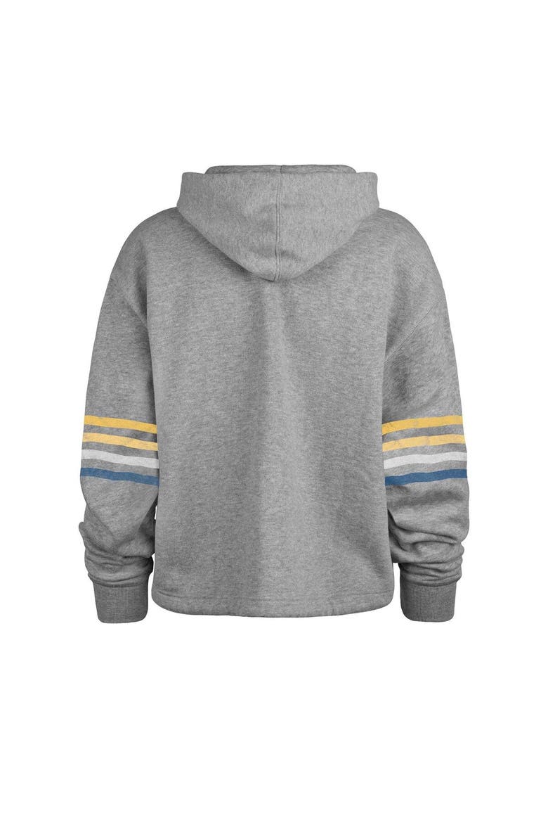 Women's '47 Heather Gray Los Angeles Rams Upland Bennett Pullover Hoodie, Alternate, color, Heather Gray