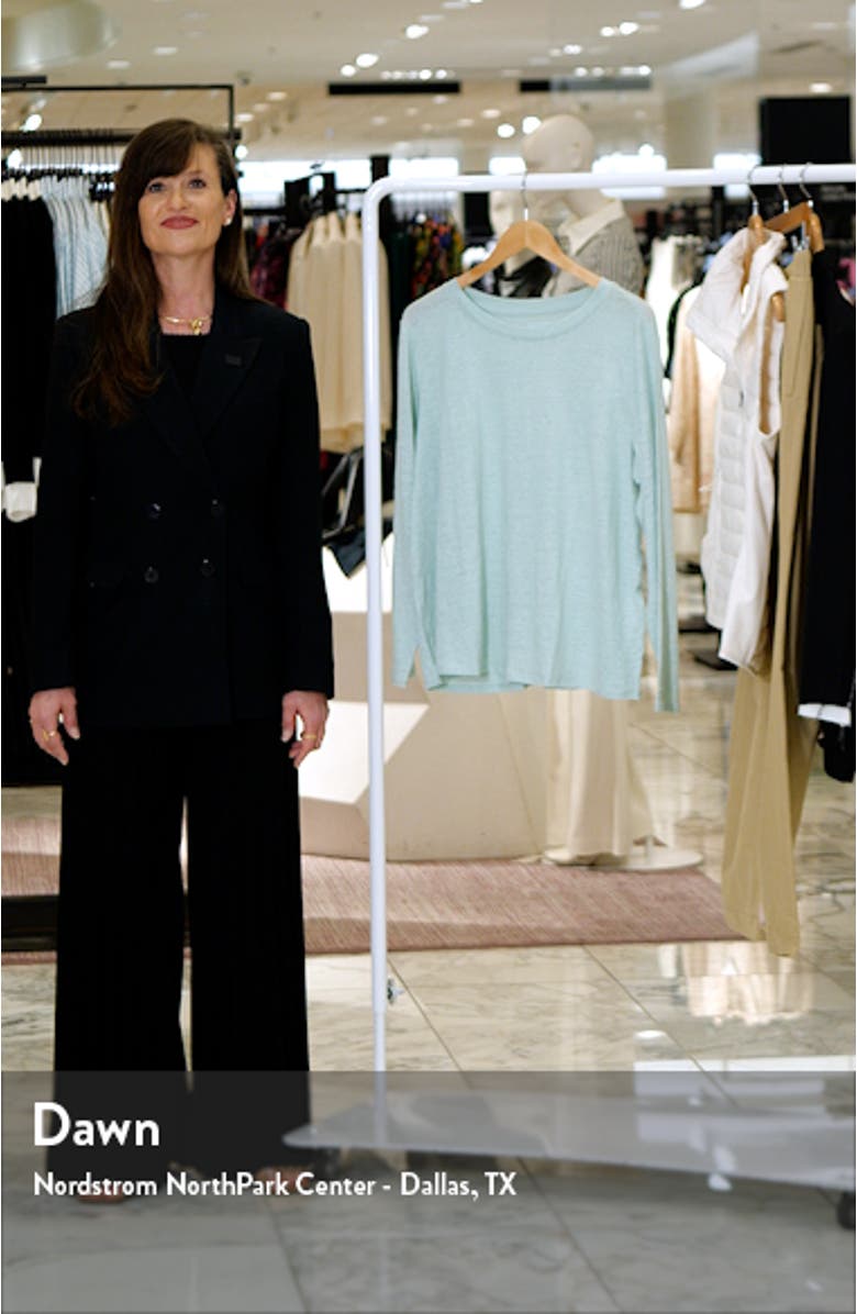 Organic Linen Long Sleeve T-Shirt, sales video thumbnail