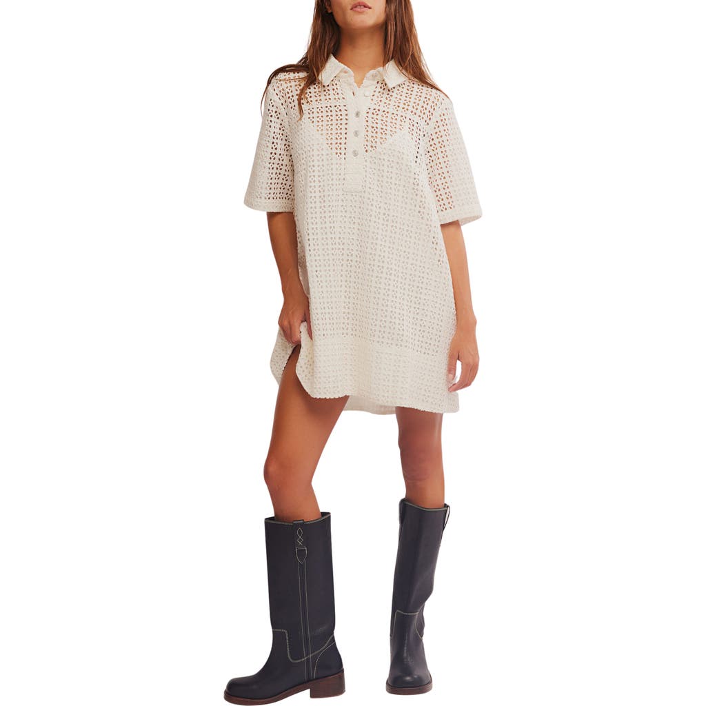 FREE PEOPLE FREE PEOPLE REMINO EYELET MINIDRESS