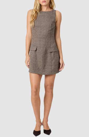 Lush Glen Plaid Sleeveless Minidress