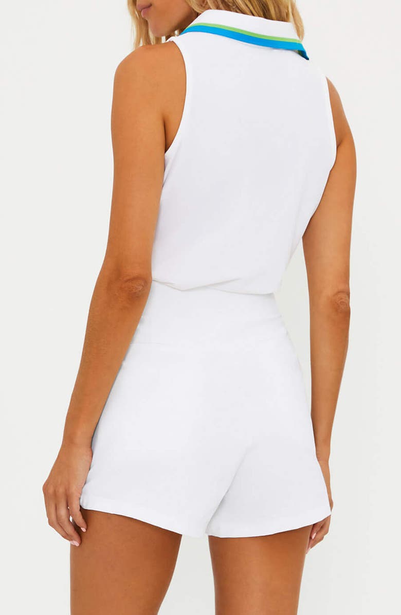 Zena Sleeveless Half Zip Polo