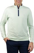 TailorByrd Micro Grid Quarter Zip Performance Pullover