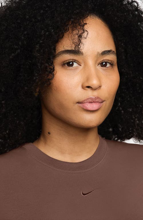 Nike Sportswear Crop T-shirt In Brown