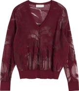Dries Van Noten Lace Effect Jacquard Sweater