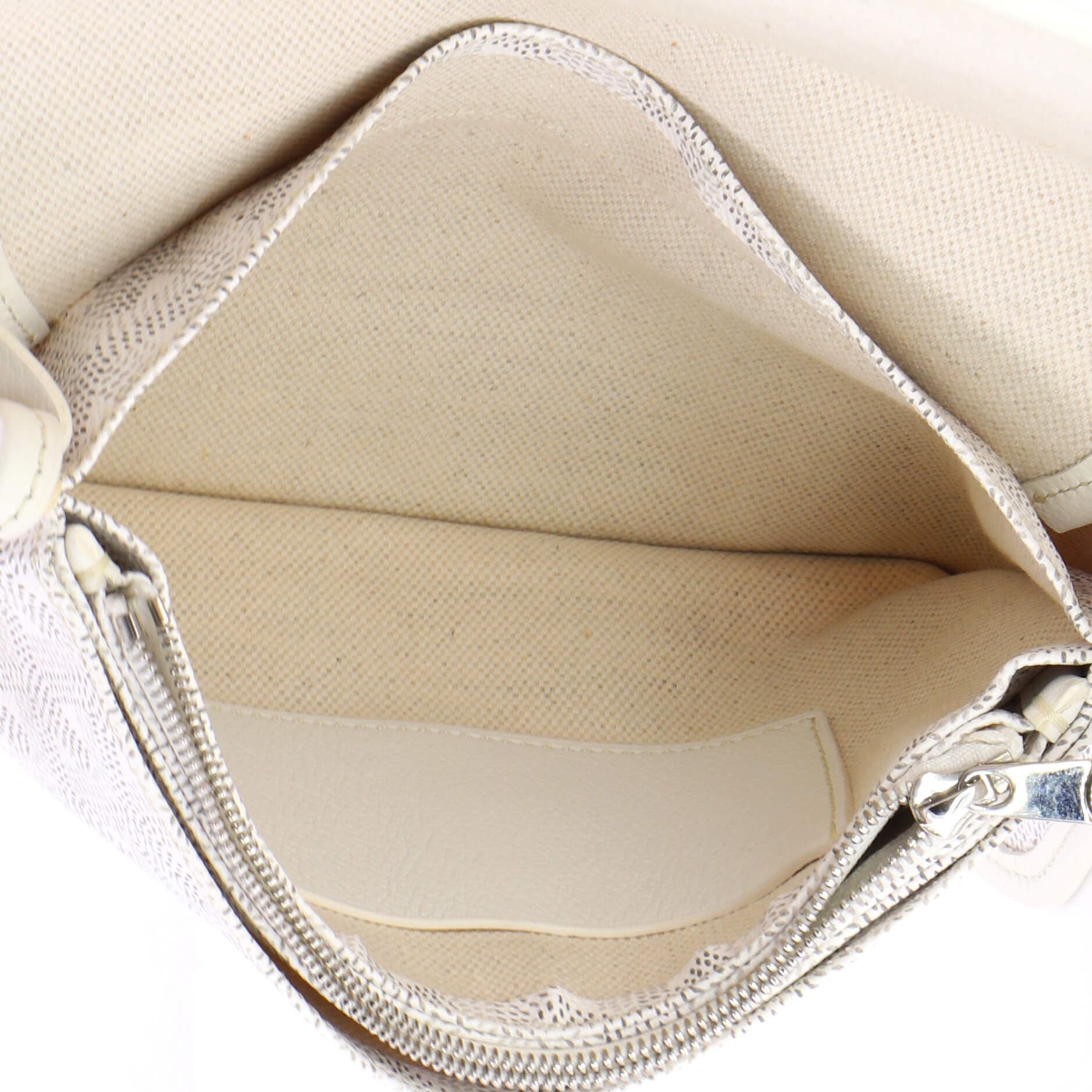 Plumet Clutch Wallet Coated Canvas, Alternate, color, White