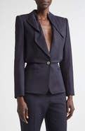 McQueen Cotton Folded Lapel Jacket