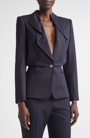 McQueen Cotton Folded Lapel Jacket
