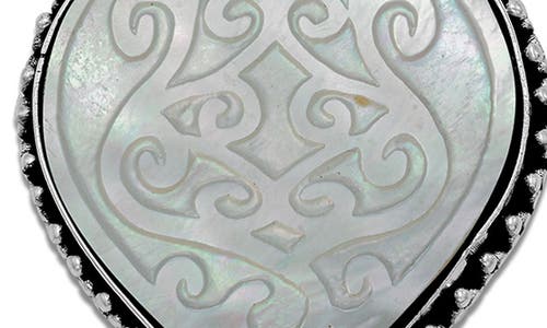 Samuel B. Marquis Mother-of-pearl Drop Earrings In White