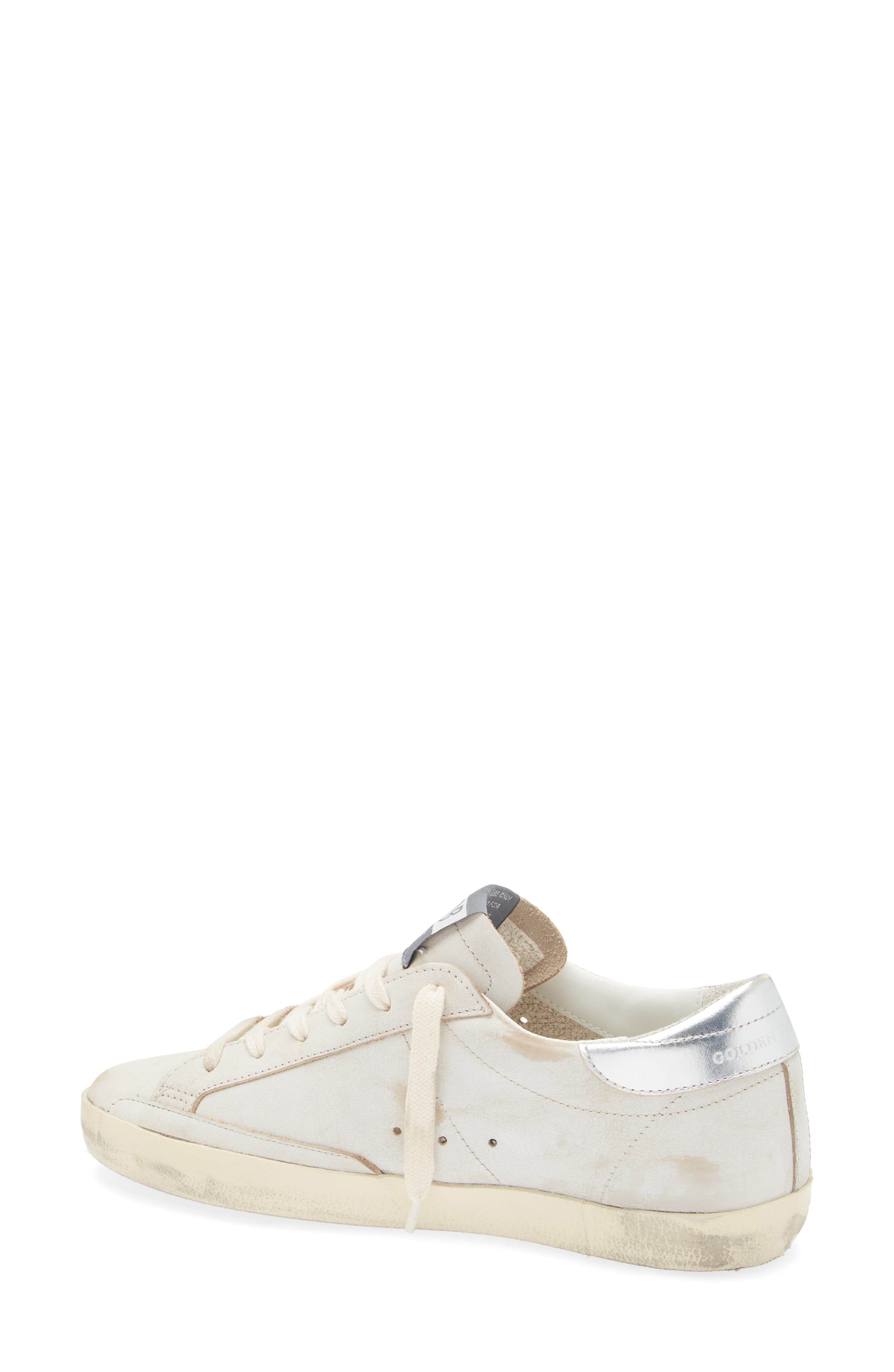 Golden Goose Super-Star Low Top Sneaker, Alternate, color, White/ Silver/ Pink
