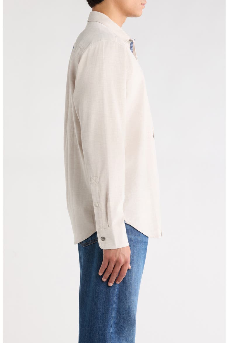 Coastline Cord Cotton Button-Up Shirt, Alternate, color, FEATHERSTONE