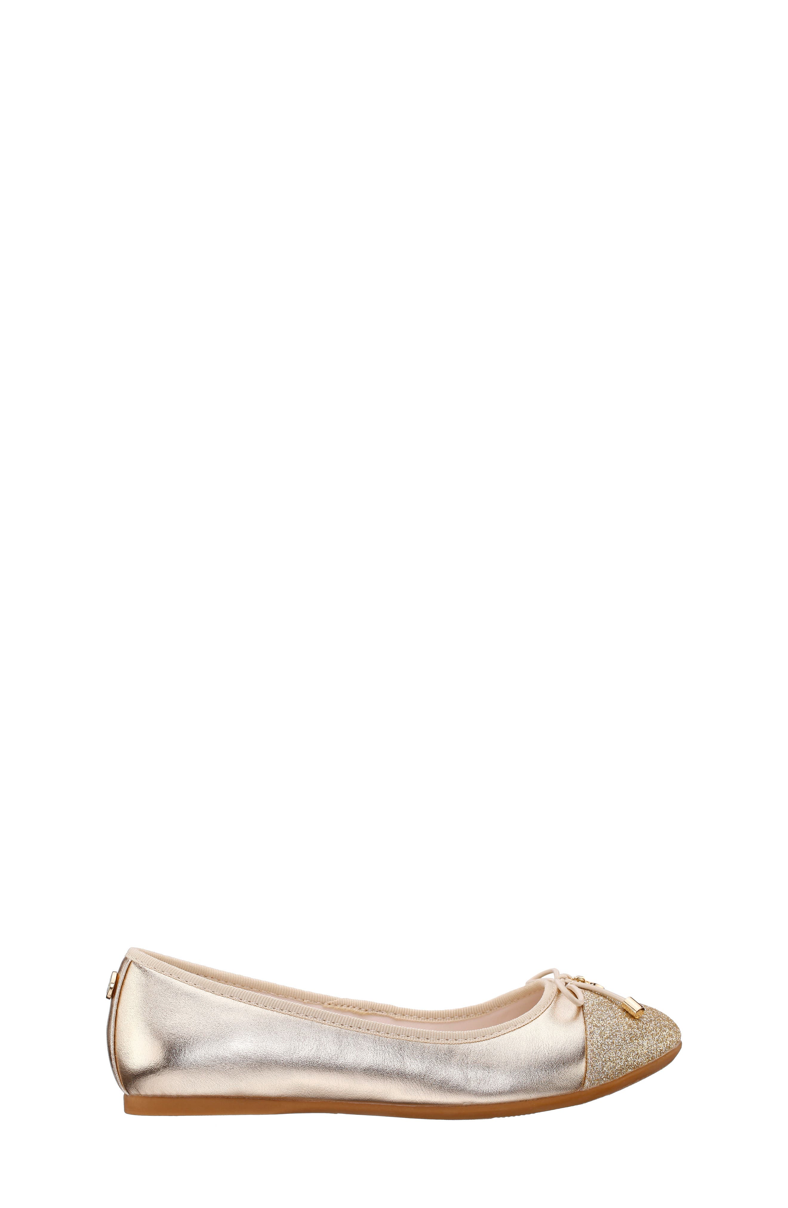 Kids' Kamryn Metallic Ballet Flat, Alternate, color, GOLD