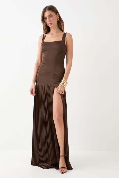 Premium Pleated Skirt Bridesmaid Dress