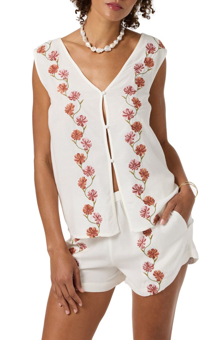 O'Neill Farren Linen Blend Shorts, Alternate, color, Tofu