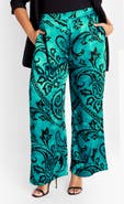 City Chic Belen Print Pull-On Pants