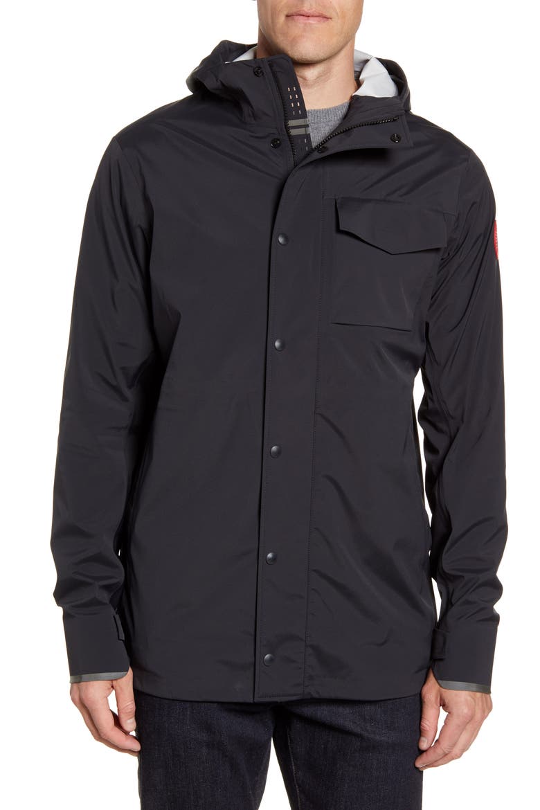 Nanaimo Windproof/Waterproof Jacket, Alternate, color, BLACK