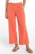 Liverpool Los Angeles Stride High Waist Crop Wide Leg Utility Pants