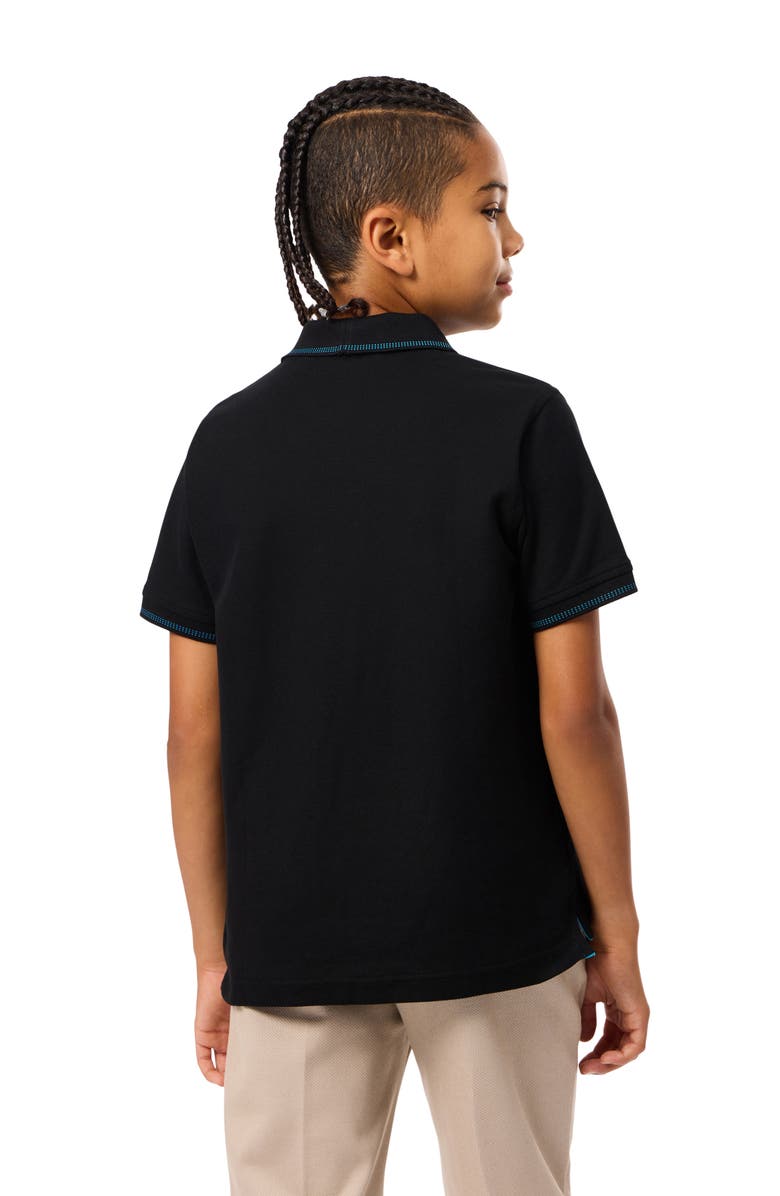 Psycho Bunny Kids' Stanwood Cotton Pique Polo, Alternate, color, Black