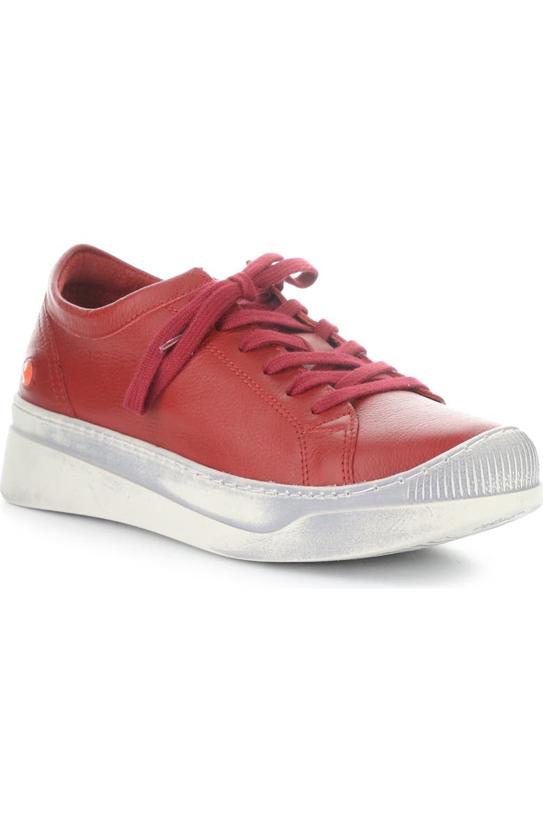 Softinos by Fly London Apor Sneaker, Main, color, 011 Red Smooth Leath