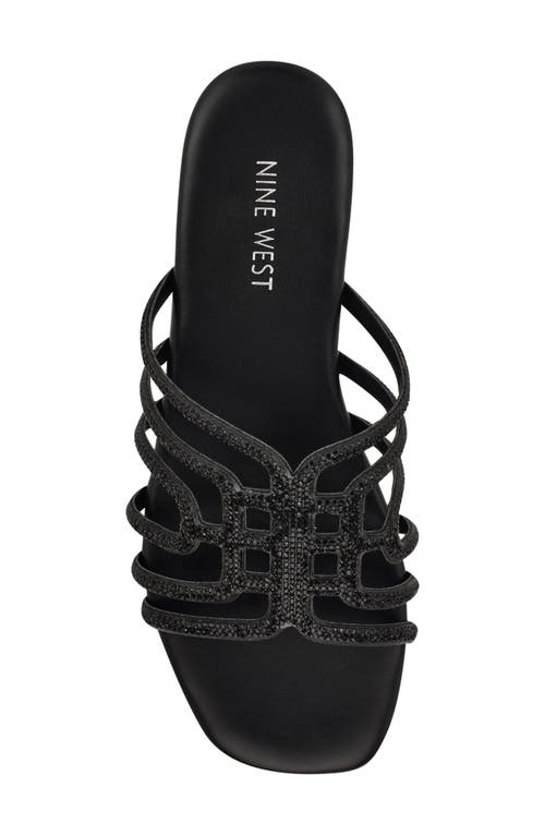 Nine West Timy Slide Sandal In Black