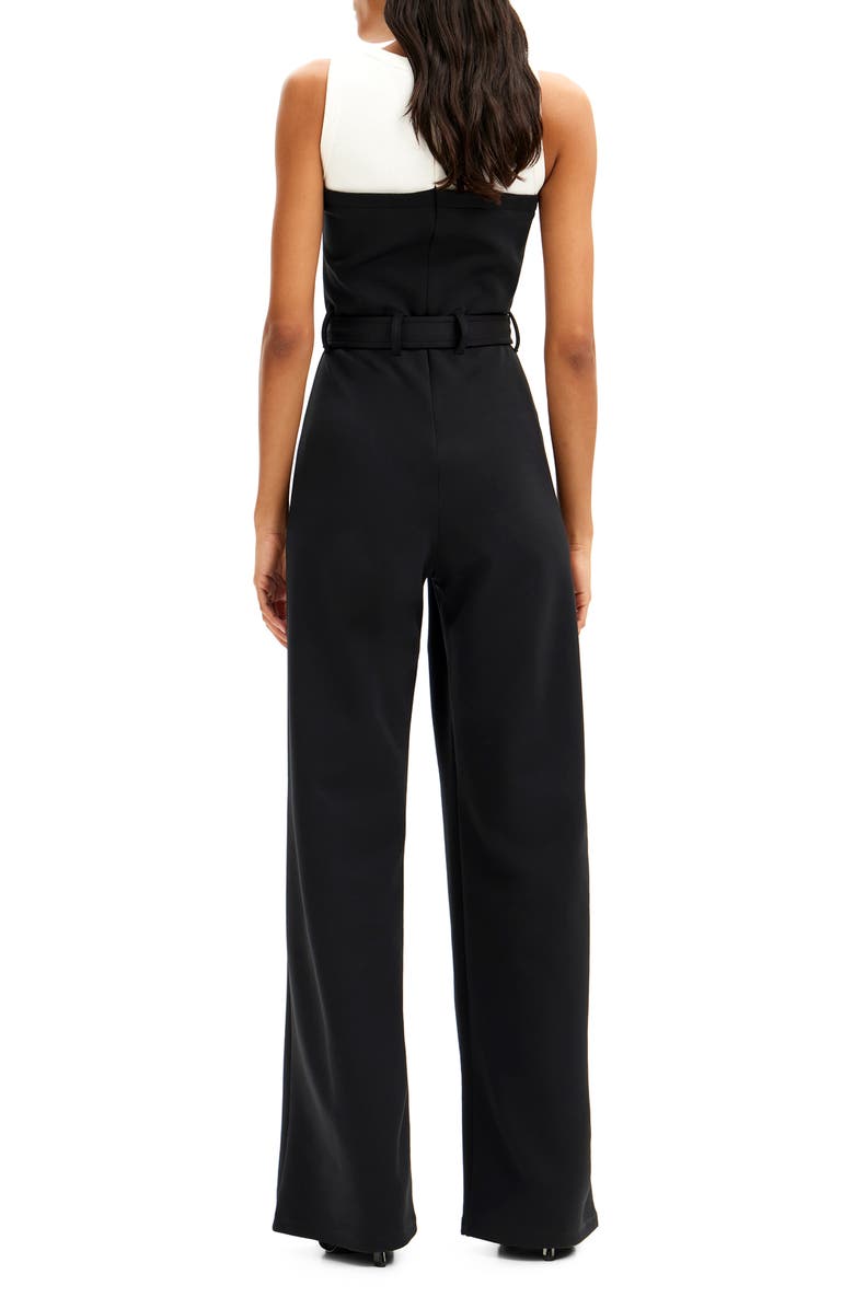 Desigual Launa Sleeveless Wide Leg Jumpsuit, Alternate, color, 