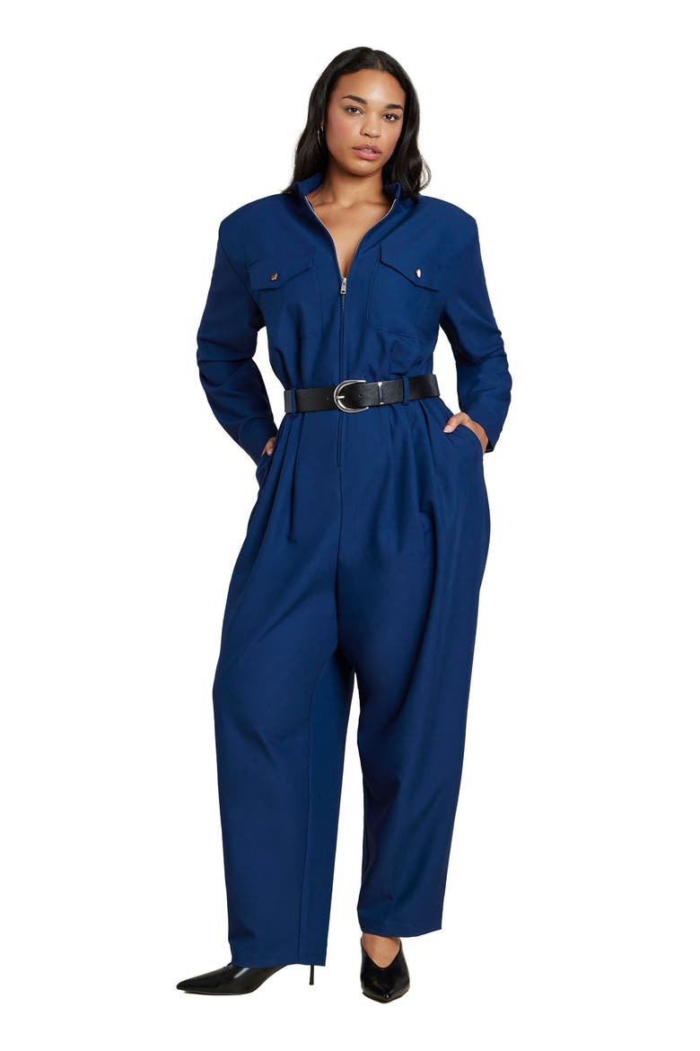 Slick Jumpsuit, Main, color, DRESS BLUES