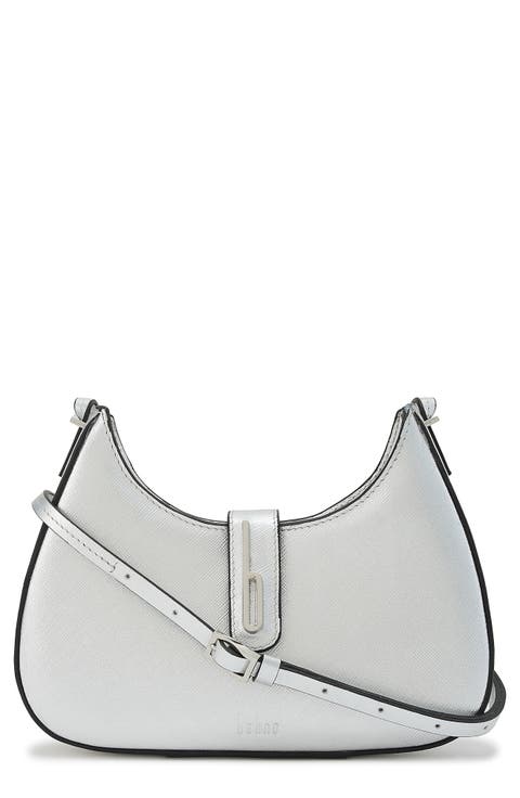 Mini Leena Metallic Leather Crossbody Bag