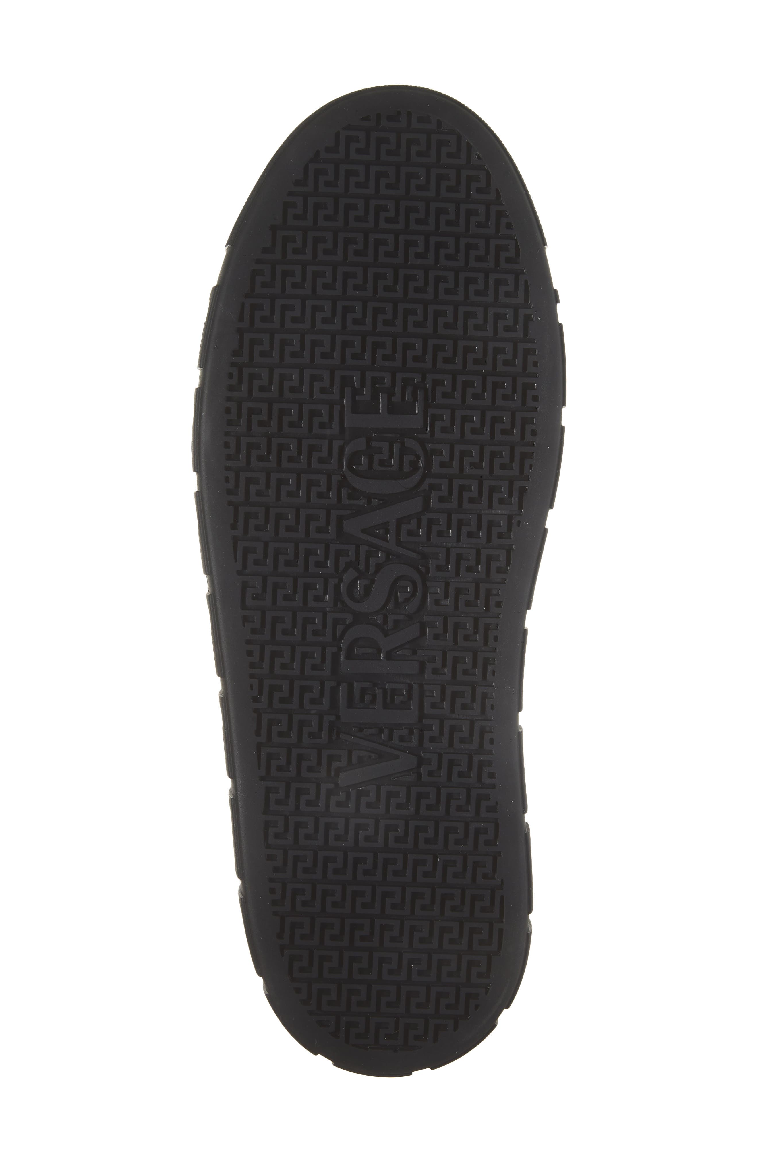 Studded Greca Sneaker, Alternate, color, BLACK-VERSACE GOLD