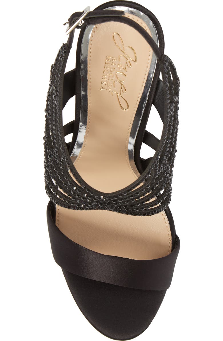 Jewel Badgley Mischka Taresa Crystal Embellished Butterfly Sandal, Alternate, color,