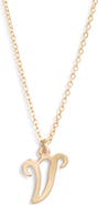 Set & Stones Gianna Initial Pendant Necklace
