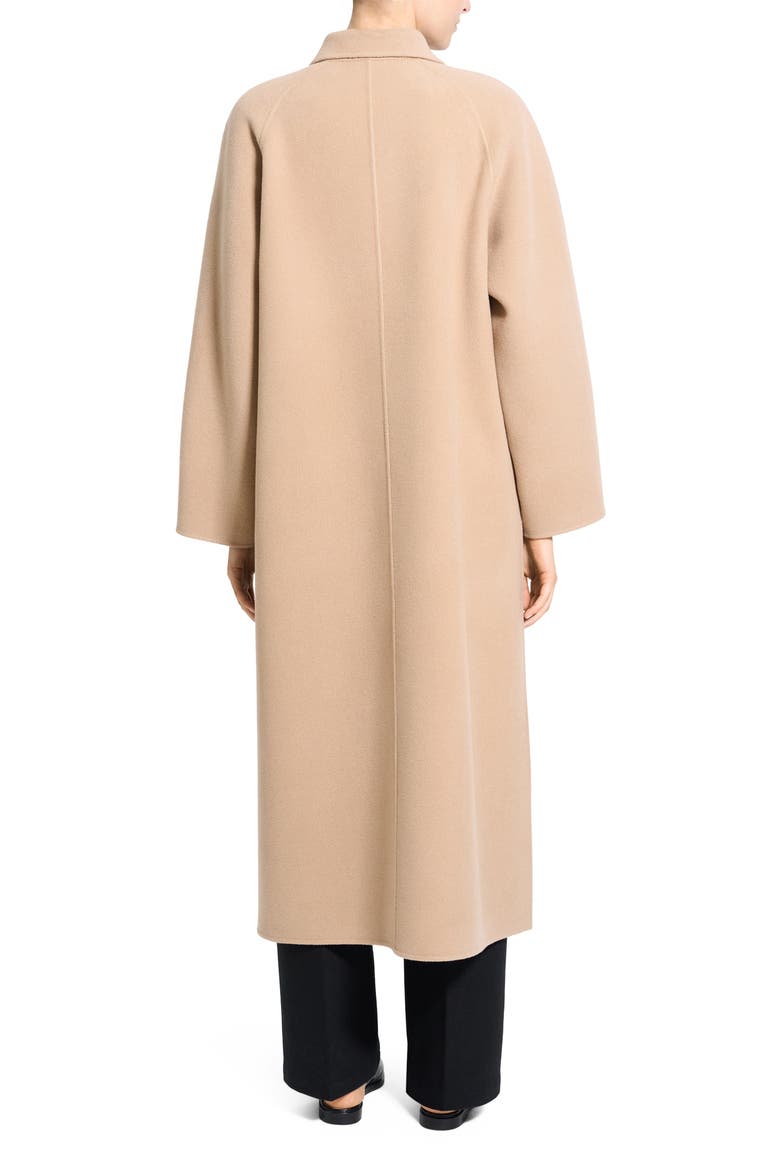 Double Breasted Wool Blend Coat, Alternate, color, PALOMINO - TSI