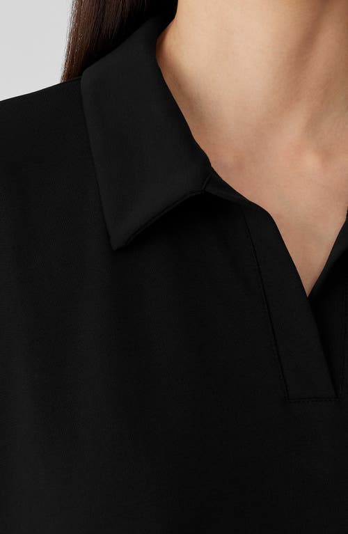 Eileen Fisher Organic Cotton Johnny Collar Tunic Top