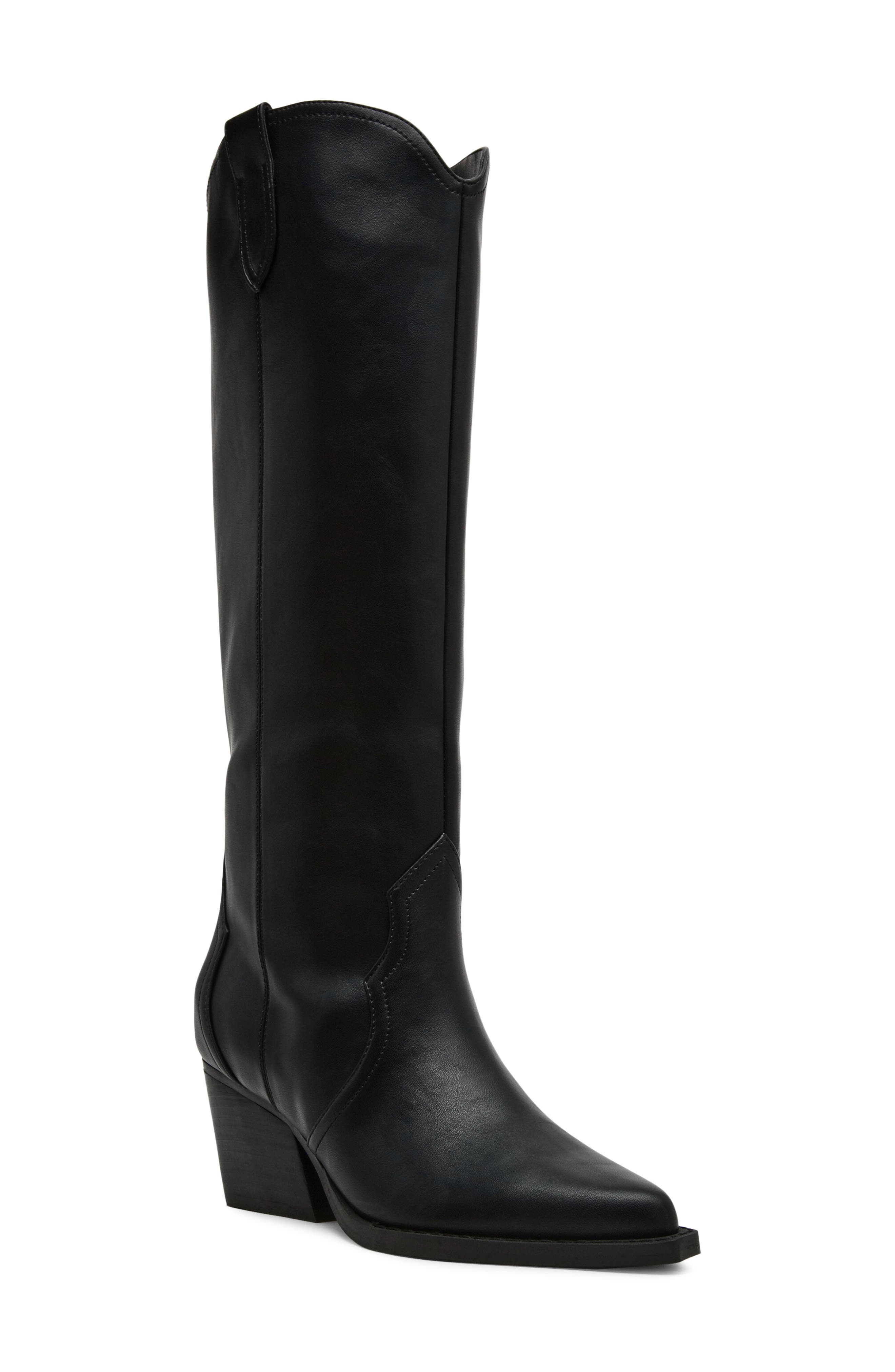 Anney Western Boot, Main, color, BLACK