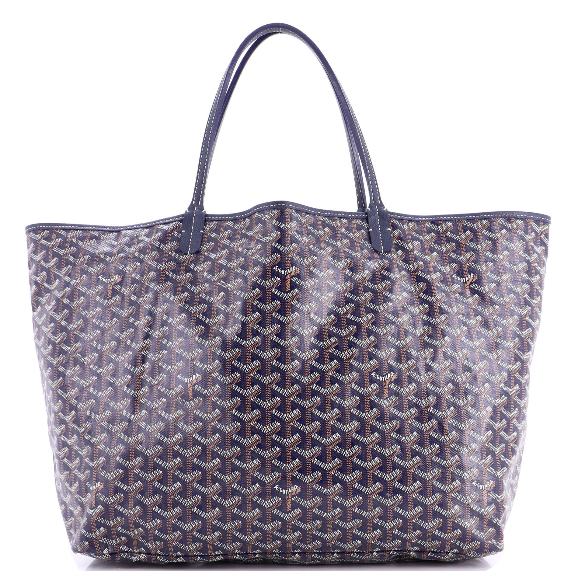 Pre-Owned Goyard Saint Louis Tote Coated Canvas GM, Main, color, 