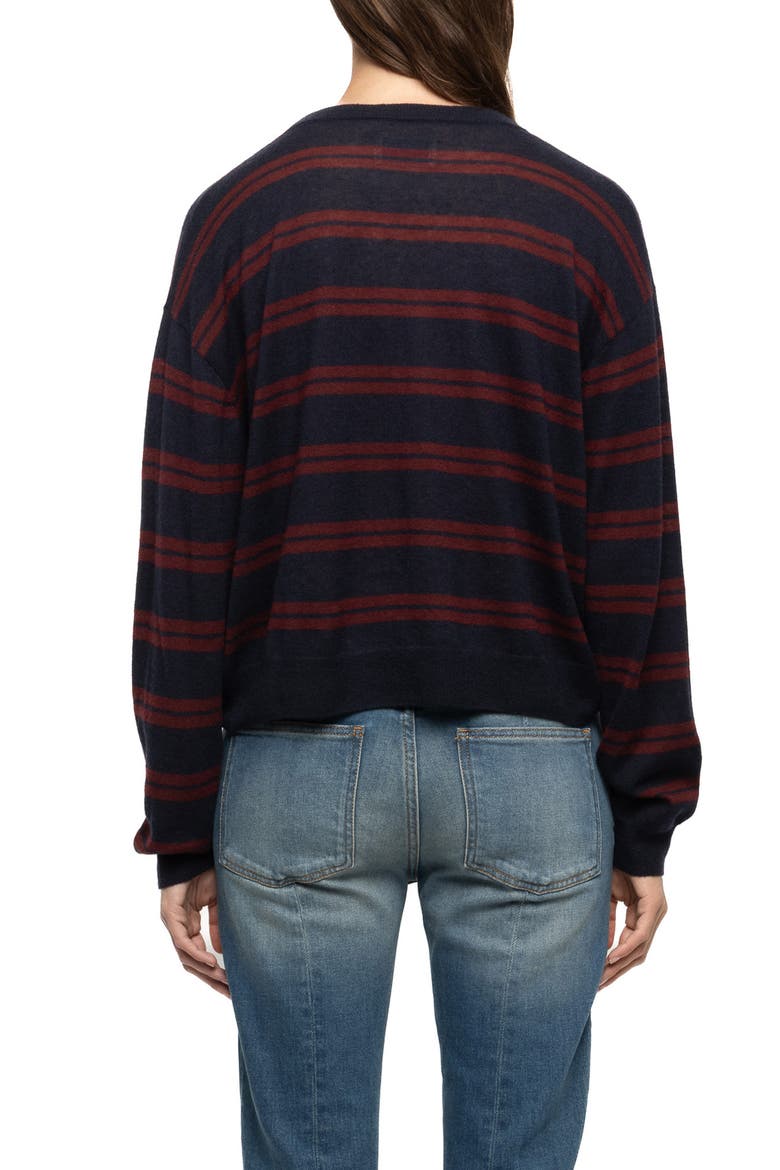 Swapy Stripe Cashmere Sweater, Alternate, color, ENCRE
