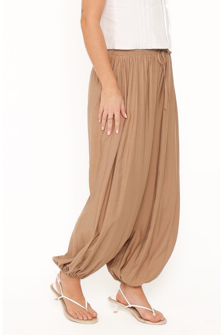 Ayvah Balloon Hem Pants, Alternate, color, CAMEL
