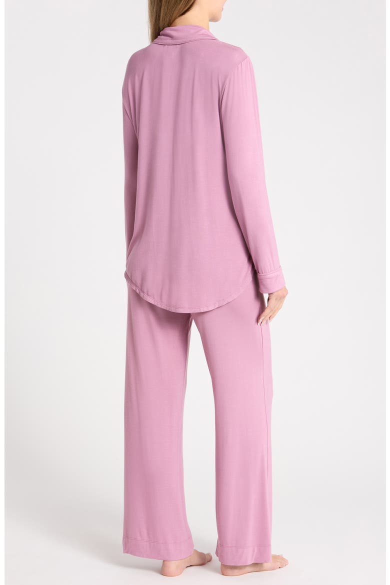 Tranquility Long Sleeve Shirt & Pants Pajamas, Alternate, color, PURPLE DUSK