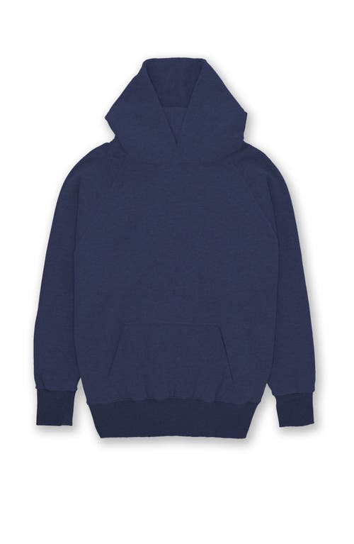 Fortela Vintagehood Fleece Jersey Hoodie In Blue