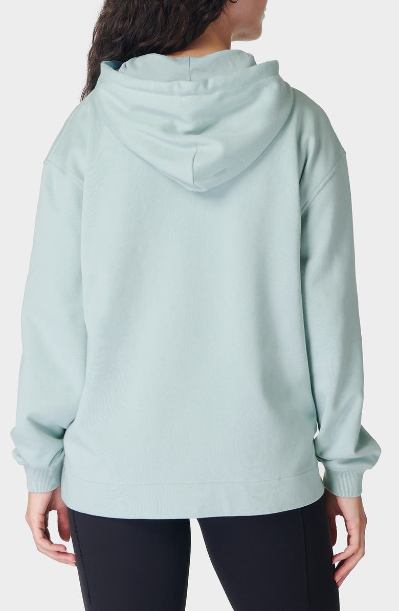 Sweaty Betty Revive Organic Cotton Blend Longline Hoodie, Alternate, color, 