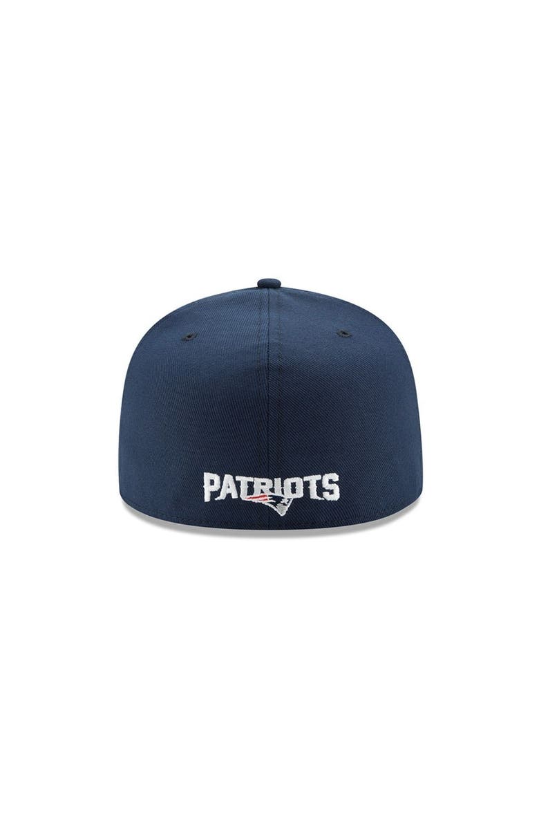 New Era Men's New Era Navy New England Patriots Team Logo Omaha 59FIFTY Fitted Hat, Alternate, color, 