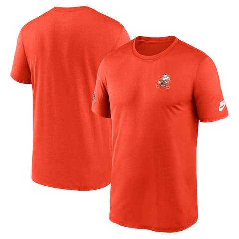 Men's Nike Orange Cleveland Browns Sideline Alt Pack Small Logo Legend Performance T-Shirt