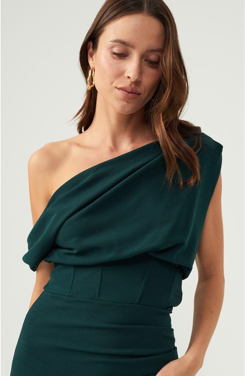 BWLDR Rhodia Midi Dress, Alternate, color, Emerald